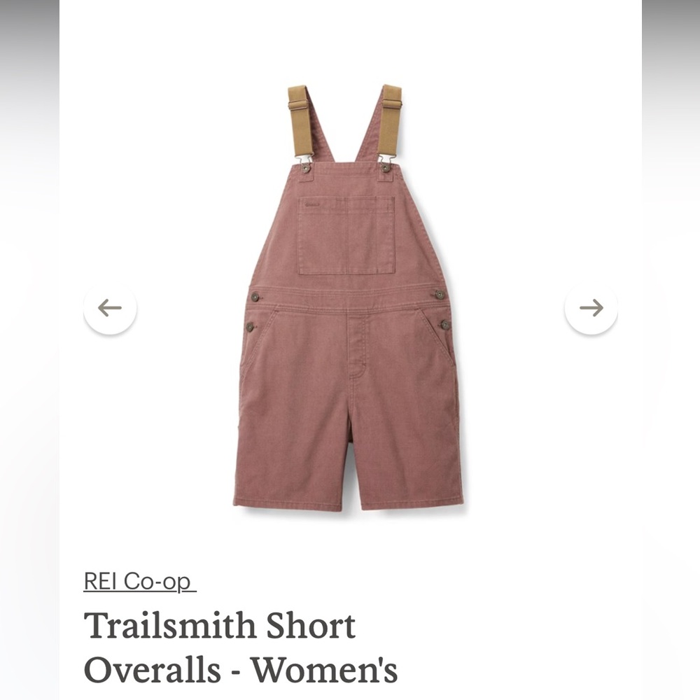 REI Co-op Women's Trailsmith Short Overalls - Size Small